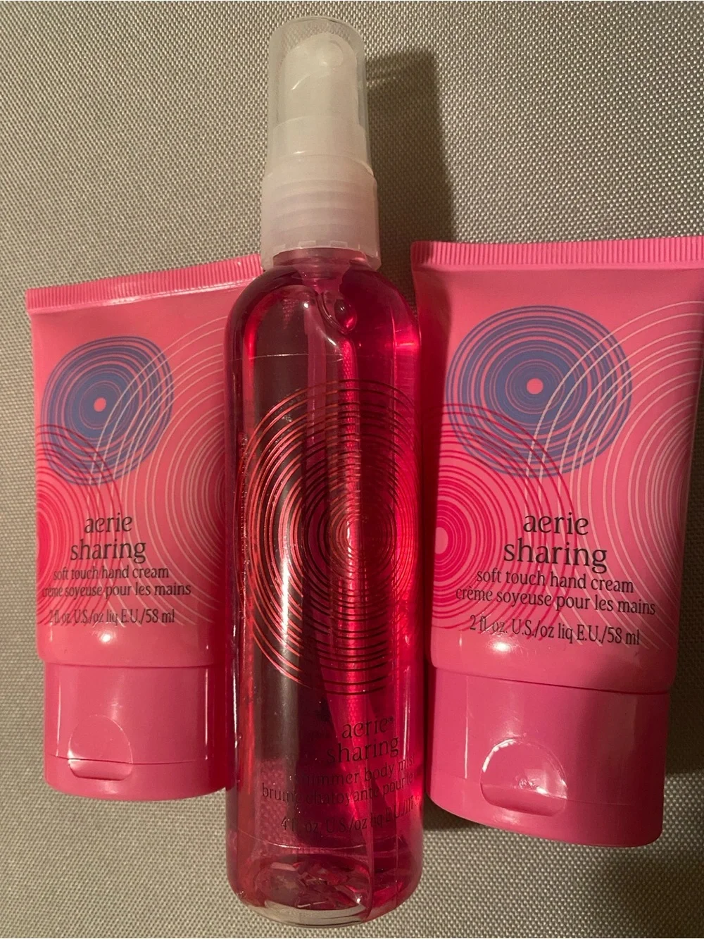 Aerie Sharing Pink Hand Cream Set - discontinued